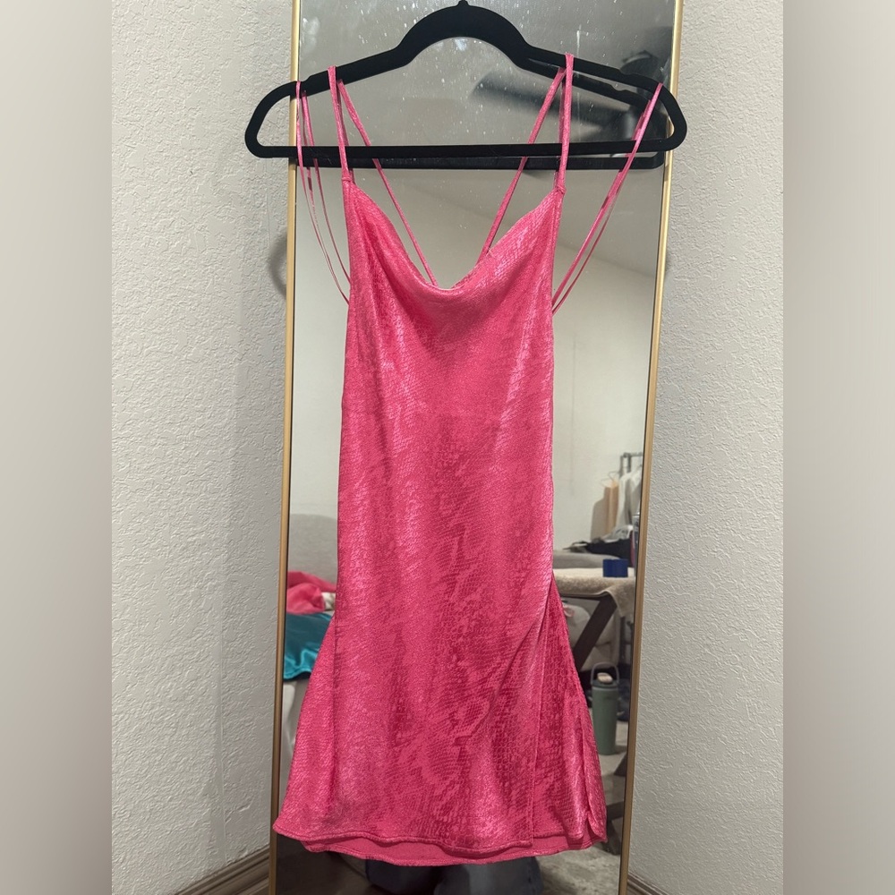Zara Vibrant Pink Mini Dress